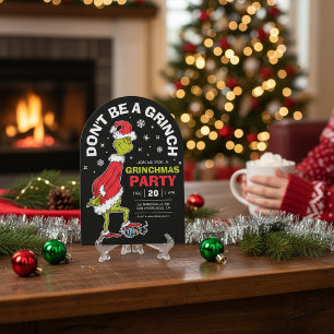 Het Grinch "Wees geen Grinch" Grinchmas-feest Kaart