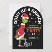 Het Grinch "Wees geen Grinch" Grinchmas-feest Kaart (Voorkant)