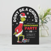 Het Grinch "Wees geen Grinch" Grinchmas-feest Kaart (Staand voorkant)