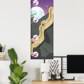 Het Groeidiagram van de Grote Muur van China Poster (Thuiskantoor)