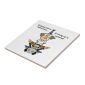 Het groeien is Facultatieve Humor Tegeltje (Zijkant)