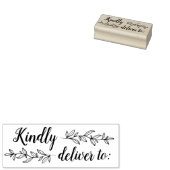 Het groen & het schrift leveren vriendelijk aan ru rubberstempel (Gestempeld)