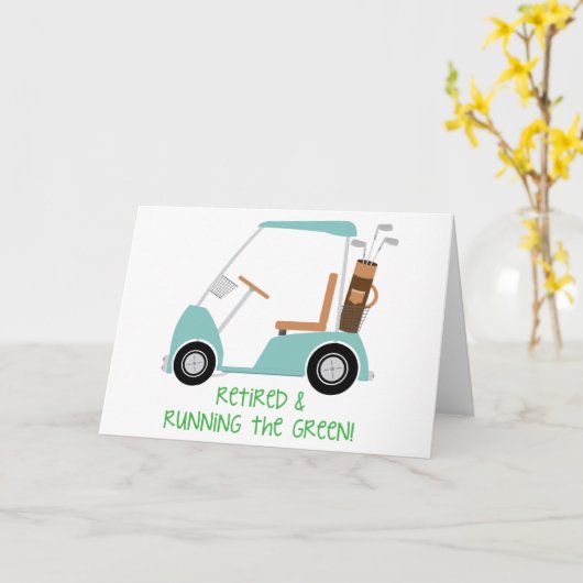 Het groen runnen kaart (Gele Bloem)