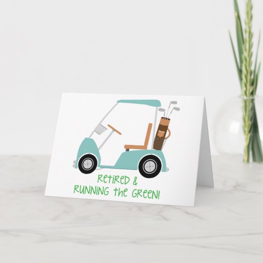 Het groen runnen kaart (Voorkant)