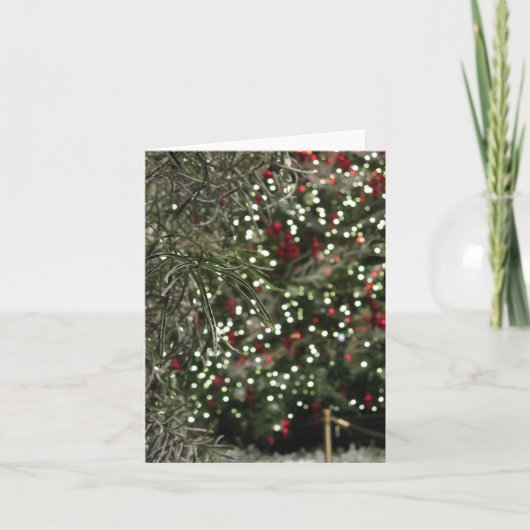 Het Groen van de vakantie Feestdagen Kaart (Voorkant)