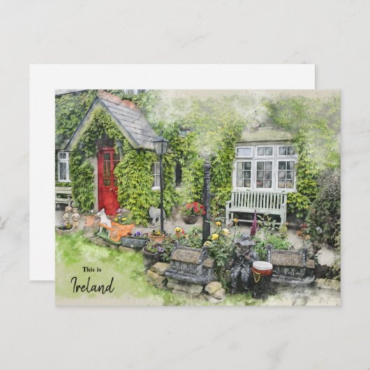 Het groen van Westport - Ierland Briefkaart (Voorkant / Achterkant)