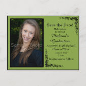 Het groene Afstuderen van de Foto van de Douane sp Briefkaart (Voorkant)