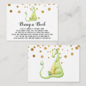 *~* Het Groene Baby shower van de Draak van de Sto Informatiekaartje (Voorkant / Achterkant)