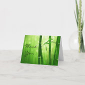 Het groene Bamboe dankt u Bedankkaart (Voorkant)