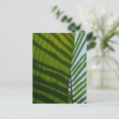 Het Groene Blad van de abstracte Fotografie Briefkaart (Staand voorkant)