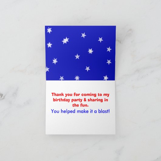 Het groene Blauwe Ruimteschip Cupcake van de Robot Bedankkaart (Binnen)