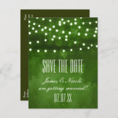 Het groene Briefkaart van het BosKoord van de Lich (Voorkant / Achterkant)