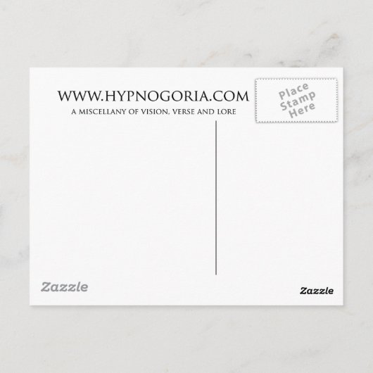 Het groene briefkaart van het Man (Achterkant)