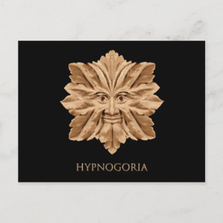 Het groene briefkaart van het Man