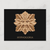 Het groene briefkaart van het Man (Voorkant)