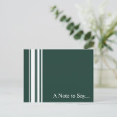 Het groene Briefkaart van Strepen (Staand voorkant)