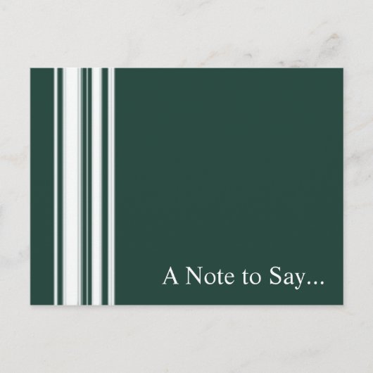 Het groene Briefkaart van Strepen (Voorkant)