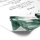 Het Groene en Gouden Bevestigingspaneel van de Dri Poster (Hoek)