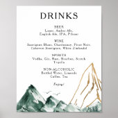 Het Groene en Gouden Bevestigingspaneel van de Dri Poster (Voorkant)