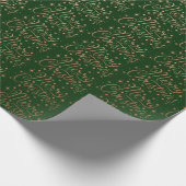 Het groene en Koper Manuscript van de Kerst van de Cadeaupapier (Hoek)