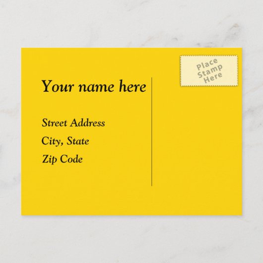 Het Groene en Witte Huis Verandering van Adres Aankondigingskaart (Achterkant)