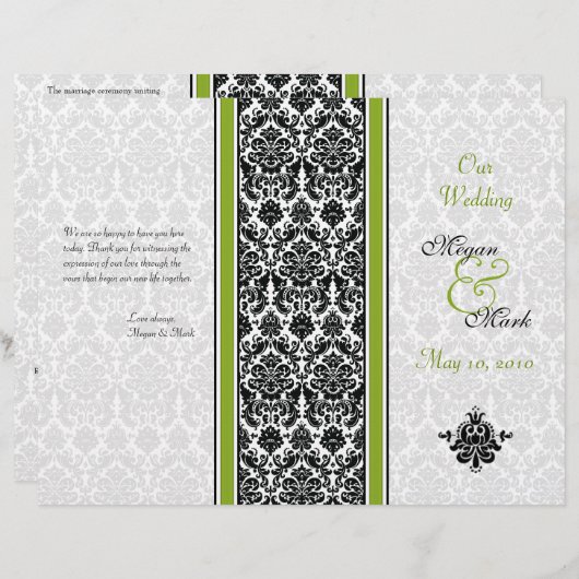 Het Groene en Zwarte Programma van het Weddenschap (Voorkant / Achterkant)