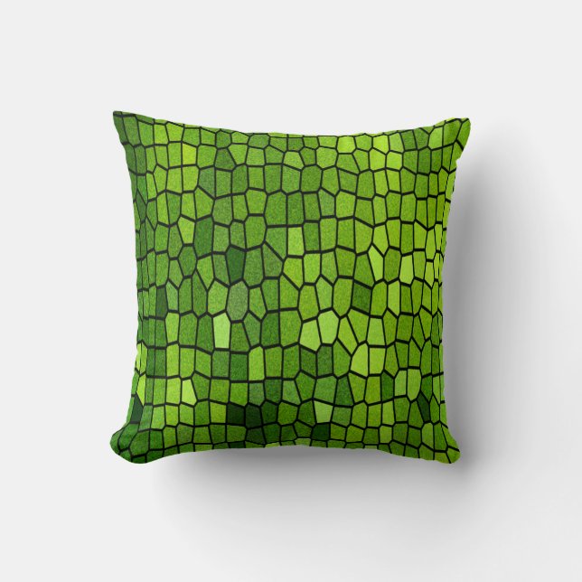Het groene Glas van de Vlek ziet eruit Kussen (Voorkant)