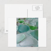 Het groene Glas van het Zee van Trillingen Groene Briefkaart (Voorkant / Achterkant)