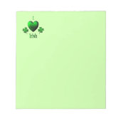 Het groene Hart het Iers van I Notitieblok (Voorkant)