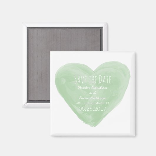 Het groene Hart van de Waterverf sparen de Magnet (Voorkant / Achterkant)