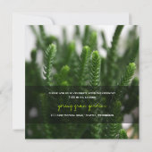 Het groene Huwelijk van de Foto van het Gras Kaart (Achterkant)