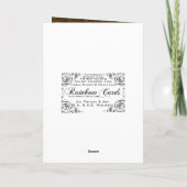 Het groene Jubileum van Zonnebloemen Kaart (Achterkant)