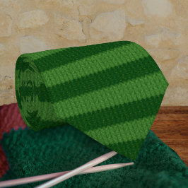Het Groene Knit Effect van Xmas - de Strijd van de Stropdas