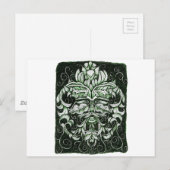 Het groene Man Briefkaart (Voorkant / Achterkant)