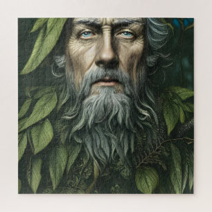 Het Groene Man Folklore Deite Legpuzzel