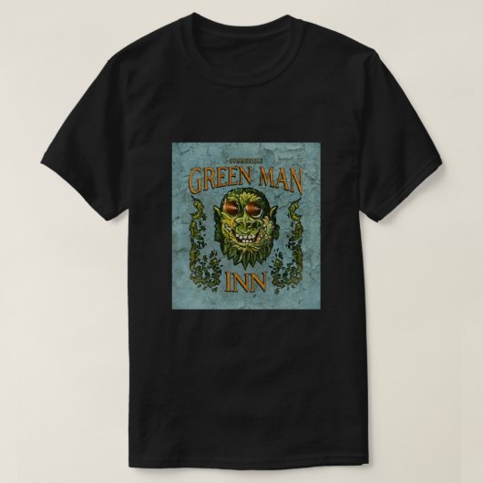 Het groene Man Inn (in nood) - het Wicker Man T-shirt (Design voorkant)
