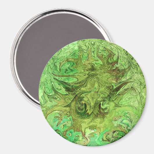 Het Groene Man..... Magneet (Voorkant / Achterkant)