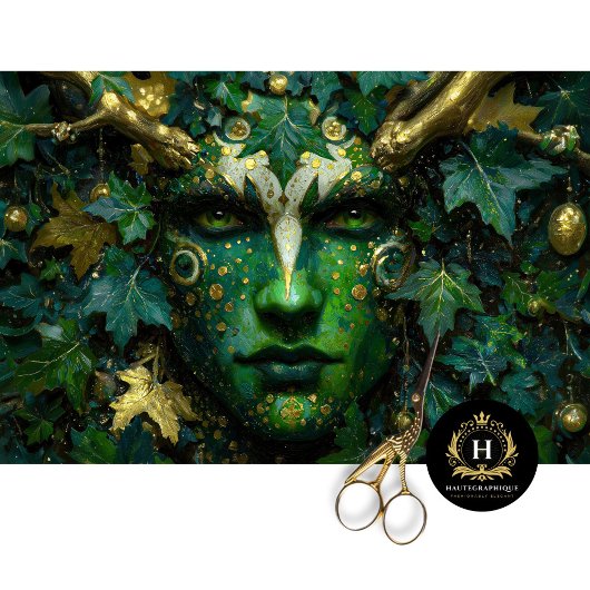 Het groene Man – Mythical Forest Guardian Decoupag Tissuepapier