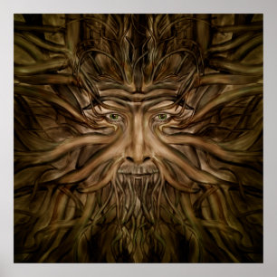 Het groene Man Poster