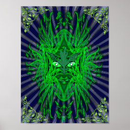het groene man poster