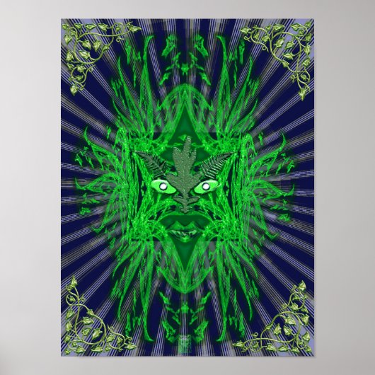 het groene man poster (Voorkant)