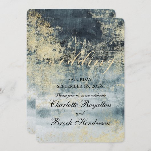 Het groene meer van het water en het goudmatige sc kaart (Voorkant / Achterkant)