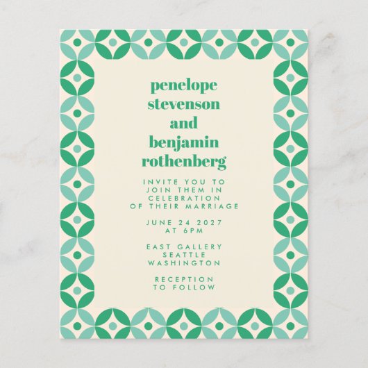 Het Groene Middelmatige Geometrische Kathodehuweli (Voorkant)