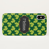 Het Groene Omvergooienpatroon van de klap met een Case-Mate iPhone Case (Achterkant (horizontaal))