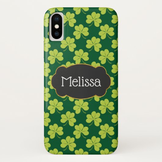 Het Groene Omvergooienpatroon van de klap met een Case-Mate iPhone Case (Achterkant)