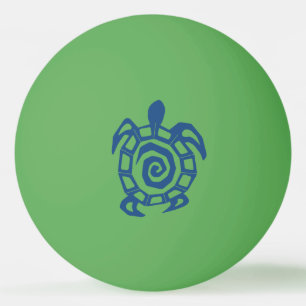 Het groene Patroon van de Schildpad Pingpongbal