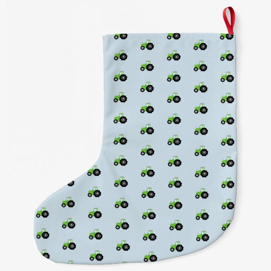 Het Groene Patroon van de Traceur van het Boerderi Grote Kerstsok (Achterkant)