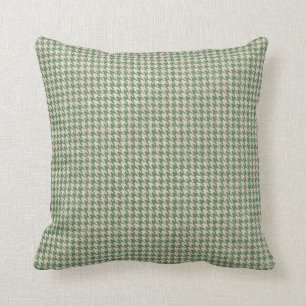 Het Groene Patroon van Houndstooth Kussen