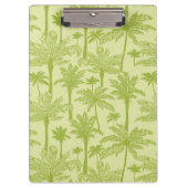 Het groene Patroon van Palmen Klembord (Voorkant)