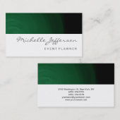 Het Groene Patroonpatroon van het Manuscript van d Visitekaartje (Voorkant / Achterkant)